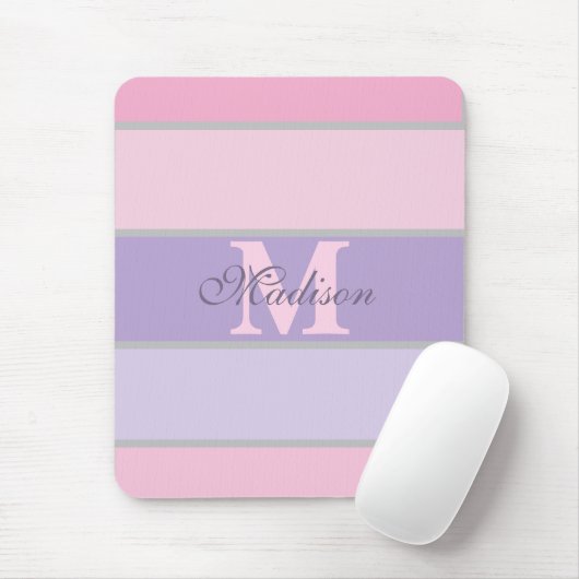 rosa und lila pastellfarbene iPhone-/iPad-Gehäuse Mousepad (Mit Mouse)