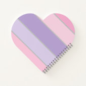 rosa und lila pastellfarbene iPhone-/iPad-Gehäuse Notizblock (Rückseite)