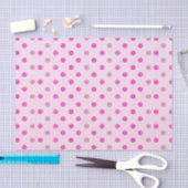 rosa und Lila Pastellpolka-Punkte Seidenpapier (Handwerk)