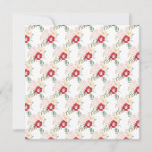 Rosa und Lila Peony-Blume Brautparty Einladung (Rückseite)