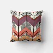 Rosa und Lila Pfeil Frau immer richtig Kissen (Rückseite)