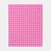 Rosa und Lila Polka-Dot Fleecedecke (Vorderseite)