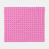 Rosa und Lila Polka-Dot Fleecedecke (Vorderseite (Horizontal))