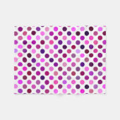rosa und Lila Polka-Punkte Fleecedecke (Vorderseite (Horizontal))