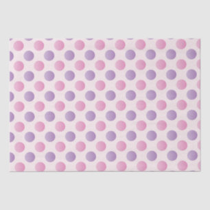 rosa und Lila Polka-Punkte Seidenpapier