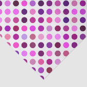 rosa und Lila Polka-Punkte Seidenpapier (Ausschnitt)