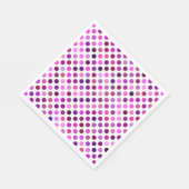 rosa und Lila Polka-Punkte Serviette (Ecke)