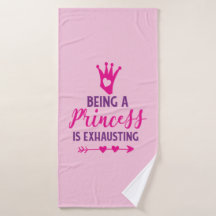 Rosa und Lila Prinzessin zu sein erschöpft