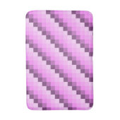 Rosa und Lila Quadrate Badematte (Vorderseite Vertikal)