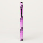 Rosa und Lila Quadrate Case-Mate iPhone Hülle (Hinten/Links)