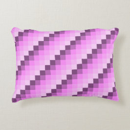 Rosa und Lila Quadrate Dekokissen