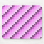 Rosa und Lila Quadrate Mousepad (Vorne)