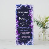 Rosa und Lila Racing Card (Stehend Vorderseite)