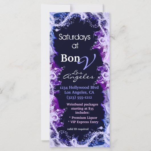 Rosa und Lila Racing Card (Vorderseite)