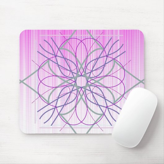 Rosa und Lila Random-Gestaltung Mousepad (Mit Mouse)