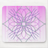 Rosa und Lila Random-Gestaltung Mousepad (Vorne)