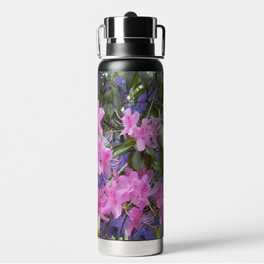 Rosa und Lila Rhododendren Trinkflasche (Hinten)