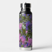 Rosa und Lila Rhododendren Trinkflasche (rechts)