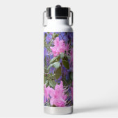 Rosa und Lila Rhododendren Trinkflasche (Vorderseite)