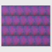 Rosa und Lila Robot Wrapping Paper Geschenkpapier (Flach)