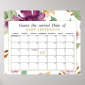 Rosa und Lila Rose Blumenzauber Fälligkeitszeitpla Poster (Vorne)