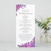 Rosa und lila Rose. Hochzeitlila-Blume Programm (Stehend Vorderseite)