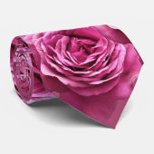 Rosa und lila Rose Krawatte (Gerollt)