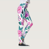 Rosa und lila Rose Leggings (Rechts)