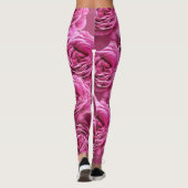 Rosa und lila Rose Leggings (Rückseite)