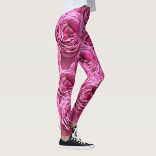 Rosa und lila Rose Leggings