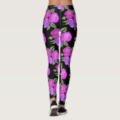 Rosa und Lila Rose Leggings (Rückseite)