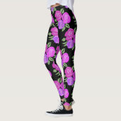 Rosa und Lila Rose Leggings (Links)
