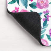 Rosa und lila Rose Mousepad (Ecke)