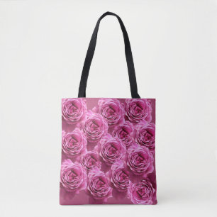 Rosa und lila Rose Tasche