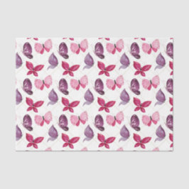 Rosa und Lila Schmetterlinge (Design 59 Pink Serie Seidenpapier