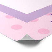 Rosa und Lila Schmetterlinge Poster (Ecke)