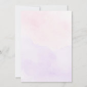 Rosa und Lila Schmetterlinge Quinceañera Einladung (Rückseite)