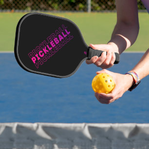 Rosa und Lila schwarzes Pickleball Schläger