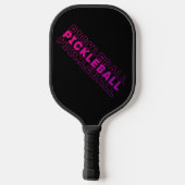 Rosa und Lila schwarzes Pickleball Schläger (Rückseite)