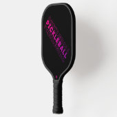 Rosa und Lila schwarzes Pickleball Schläger (Links)