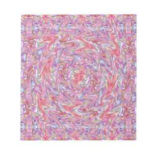Rosa und Lila, schweißes Quilt-Mosaik Notizblock