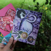 Rosa und Lila Schweizer Kunst, Dichtung und Musik Postkarte