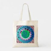 Rosa und Lila Seepferd Tragetasche (Rückseite)