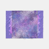 Rosa und Lila Sequenzen Blende Fleecedecke (Vorderseite (Horizontal))