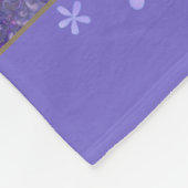 Rosa und Lila Sequenzen Blende Fleecedecke (Ecke)