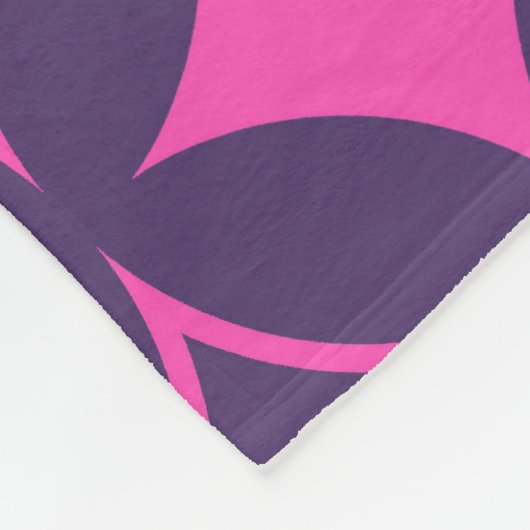 Rosa und lila Shippo Fleecedecke (Ecke)
