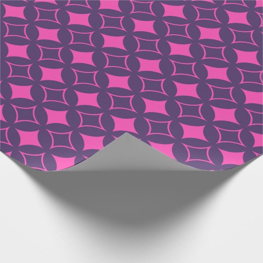 Rosa und lila Shippo Geschenkpapier (Ecke)