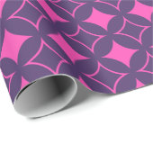 Rosa und lila Shippo Geschenkpapier (Rolleneckpunkt)