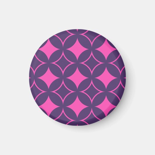 Rosa und lila Shippo Magnet (Vorne)