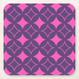 Rosa und lila Shippo Rechteckiger Pappuntersetzer